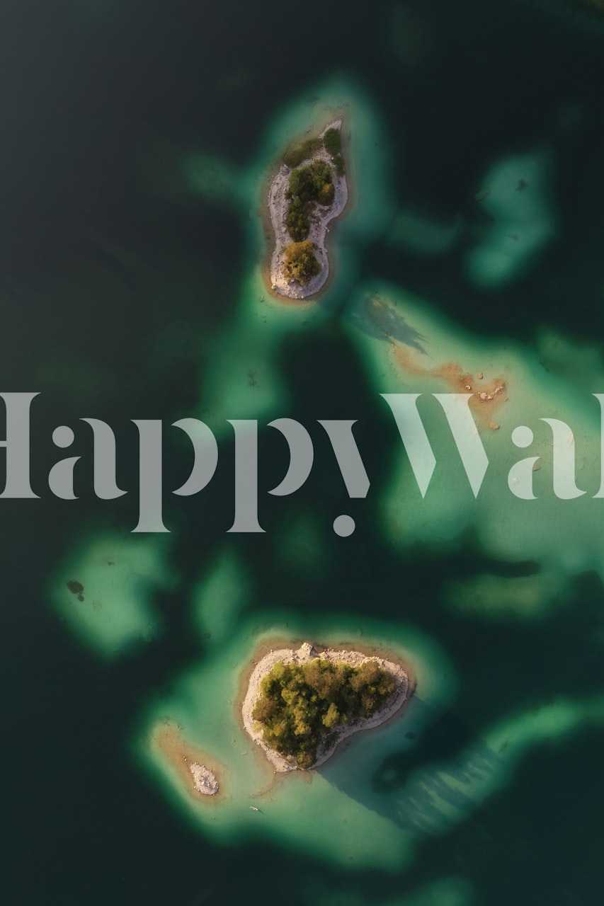 Islands of Dreams Eibsee papier peint dans une pièce