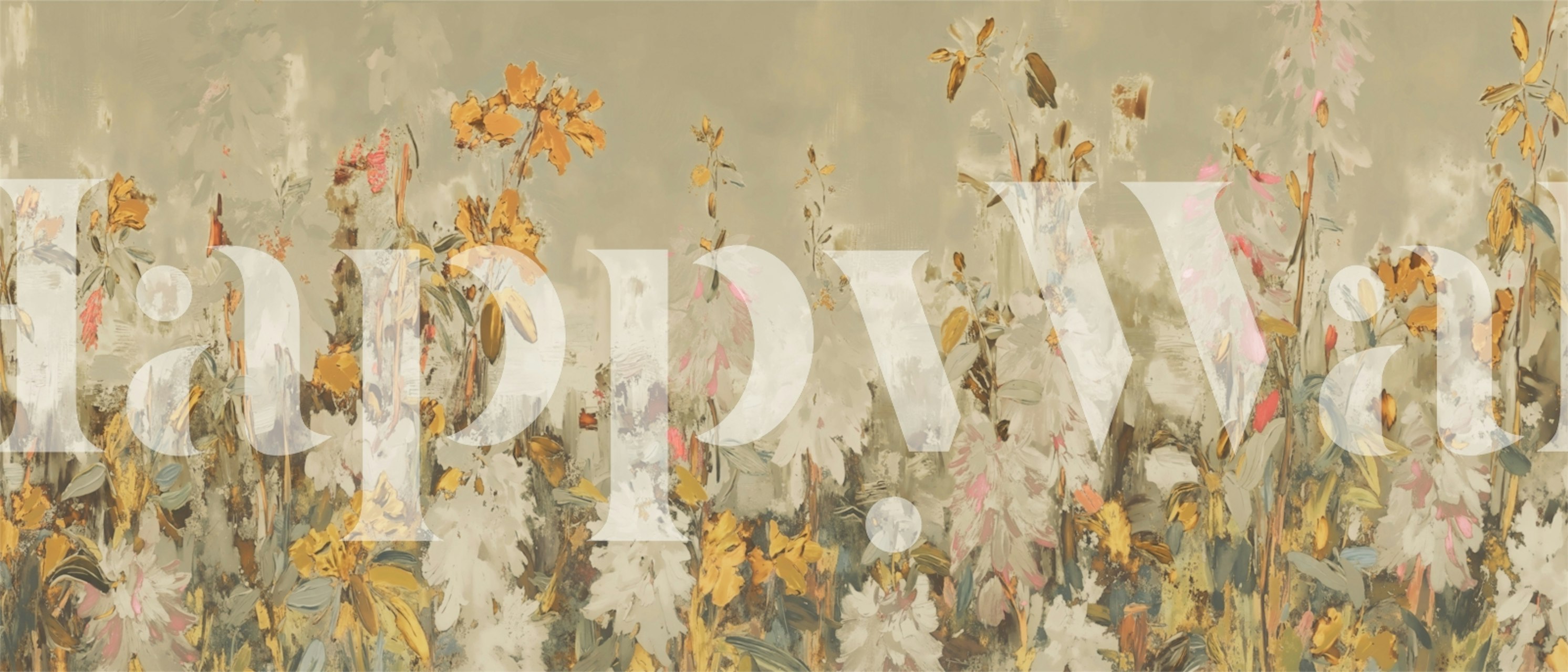 Pure Floral Meadow wallpaper in a room