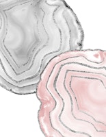 Yin Yang Agate Silver Glam 1 papel de parede