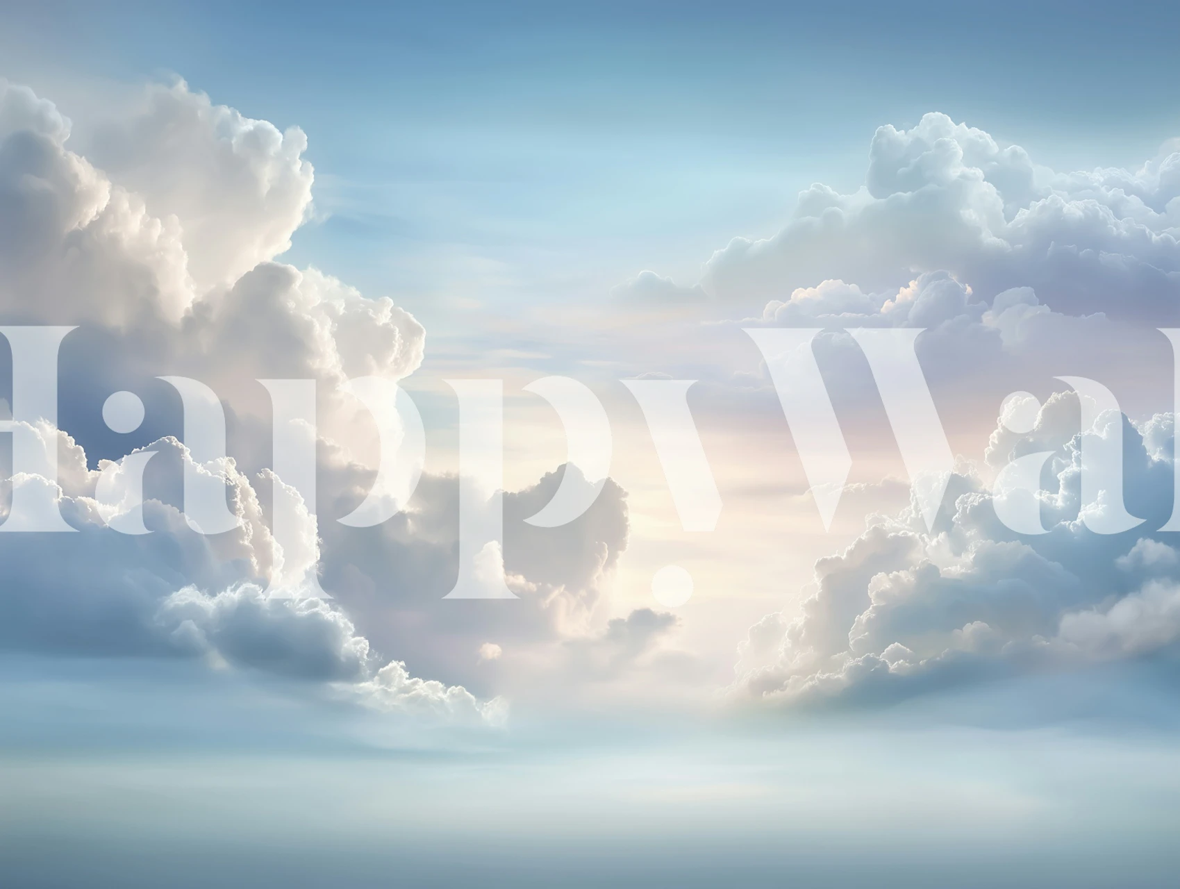 Dreamy sky view tapet i et rum