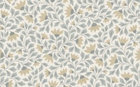 cottage wildflowers - sage and tan wallpaper