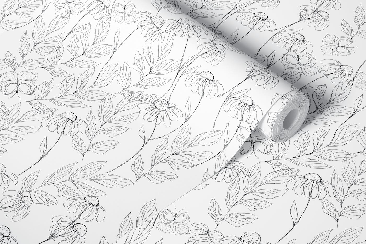 Wildflower Elegance wallpaper roll