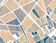 Barcelona City Center Map Blue