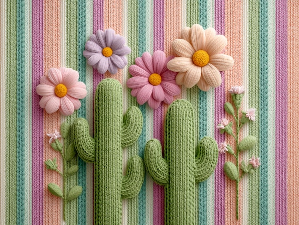 Knitted Cactus Garden