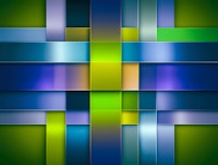 Abstract Blue Green Harmony carta da parati