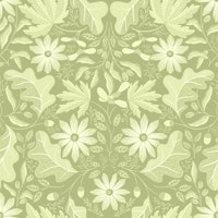 Autumnal Forest Cottagecore - Sage Green tapete
