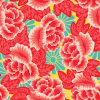 Pink Pop and Feminine Abstract Roses tapet