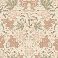Autumnal Forest Cottagecore warm cream brown ταπετσαρία