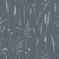 cottagecore wildgrasses - black behang