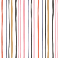 Painterly colorful stripes - large scale tapet