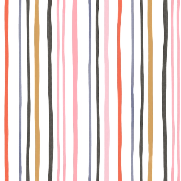 Painterly colorful stripes - large scale