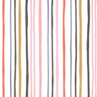 Painterly colorful stripes - small scale tapet