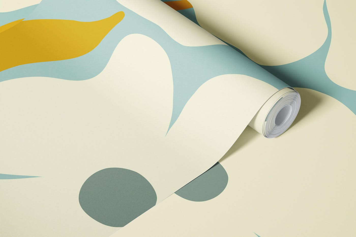 Retro Flower Harmony wallpaper roll