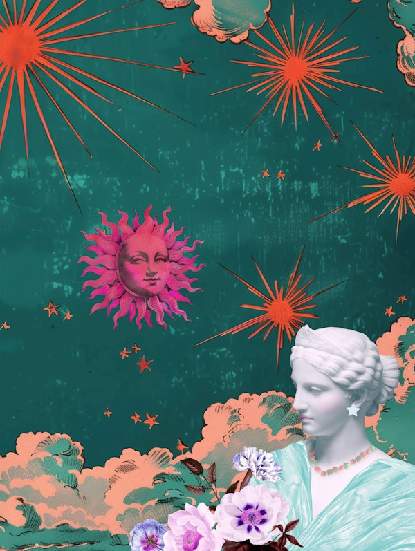 Vintage Cosmic Celestial Elegance