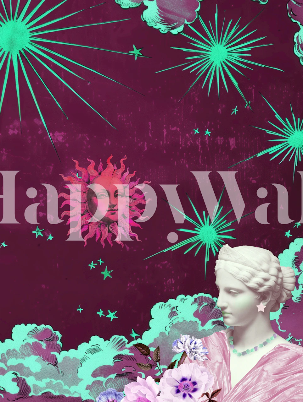 Celestial Dreams wallpaper in a room setting