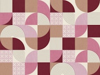 palm springs desert shapes mauve wallpaper