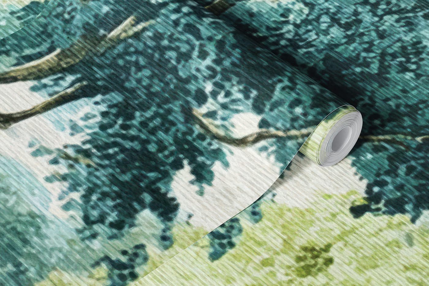 Lush Antique Woodland Harmony wallpaper roll