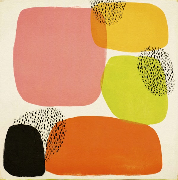 Vibrant Modern Abstract Harmony Shapes