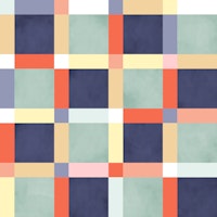 Colorful checkered gingham - large scale tapet