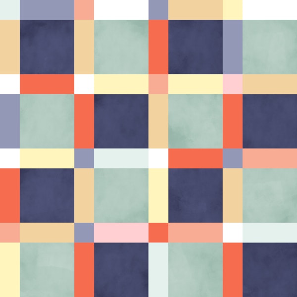 Colorful checkered gingham - large scale