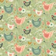 Country Cottage Chickens - Green - Small