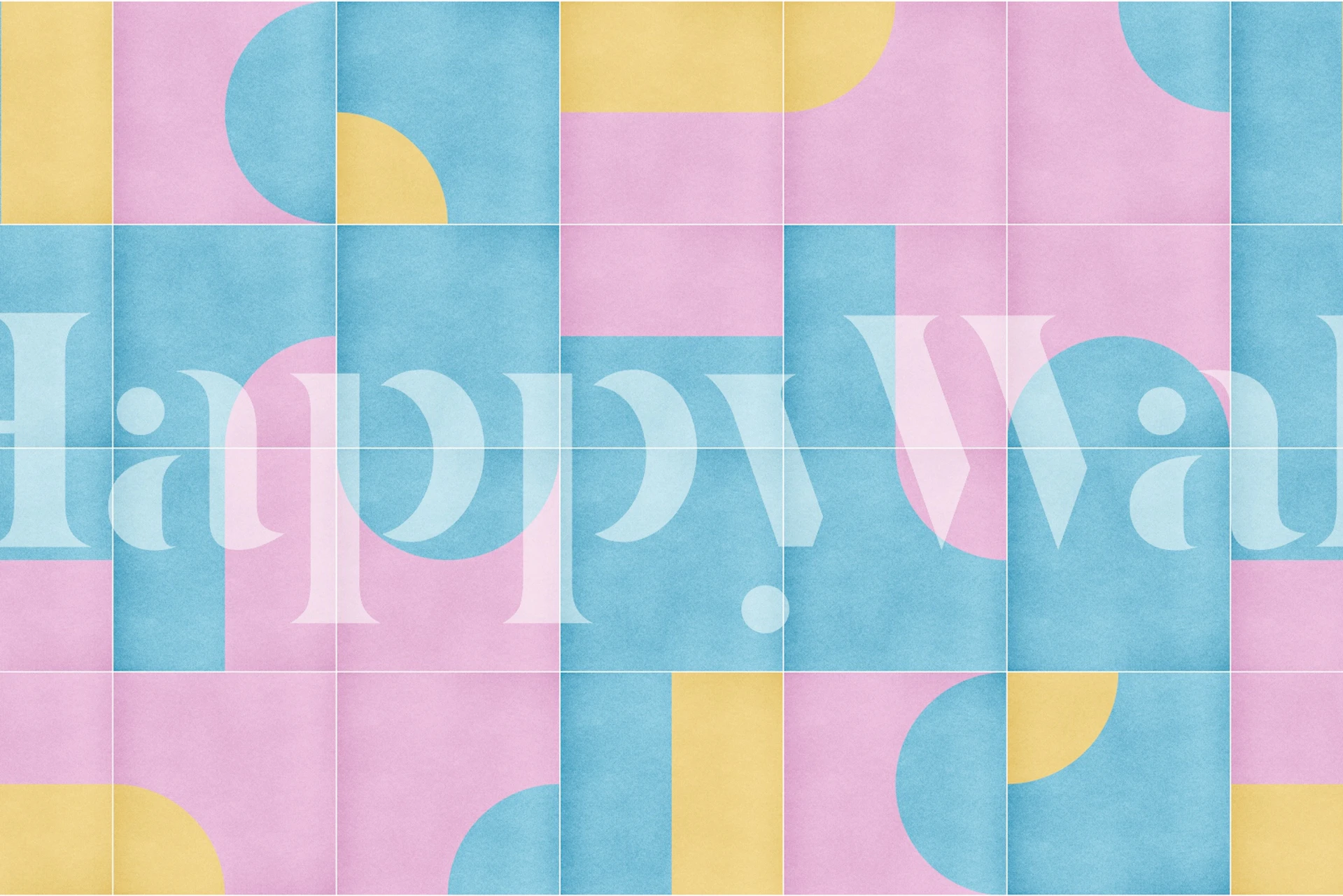 Carta da parati Retro Tiles 11 in una stanza