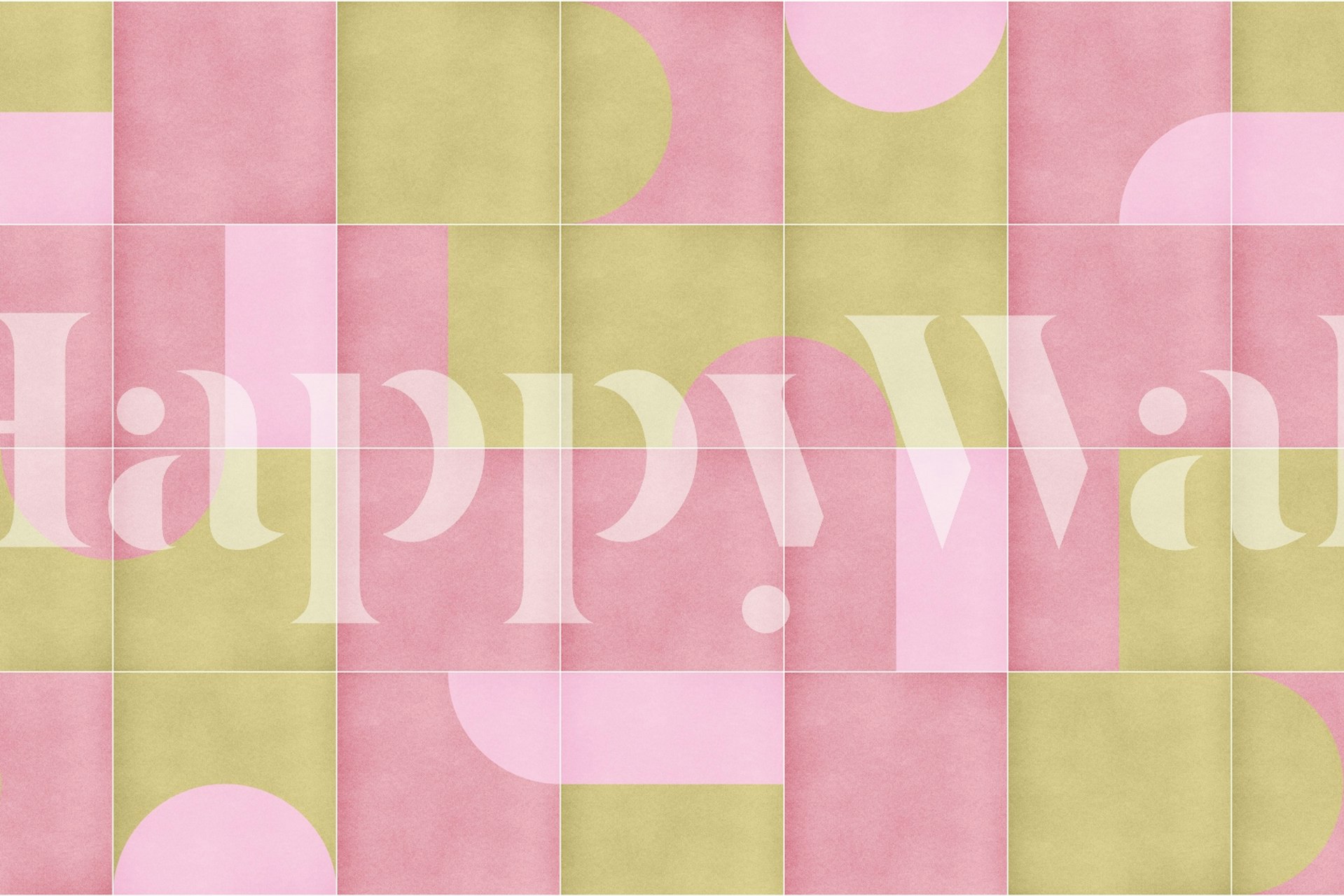 Papier peint Retro Tiles 15 dans une pièce moderne