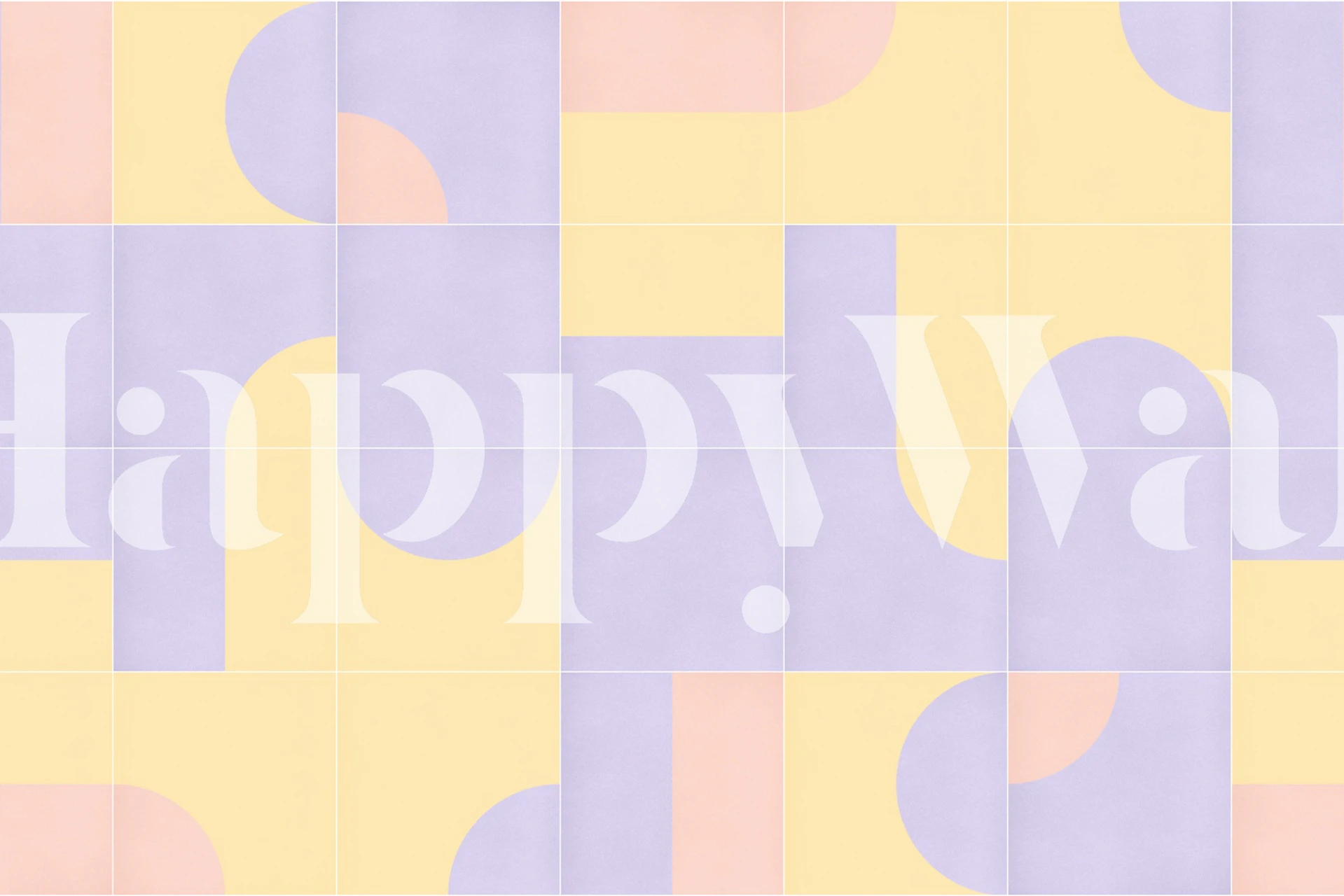 Carta da parati Retro Tiles 17 in una stanza