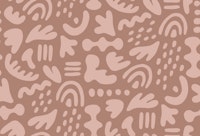Organic Shapes Mocha Mousse wallpaper