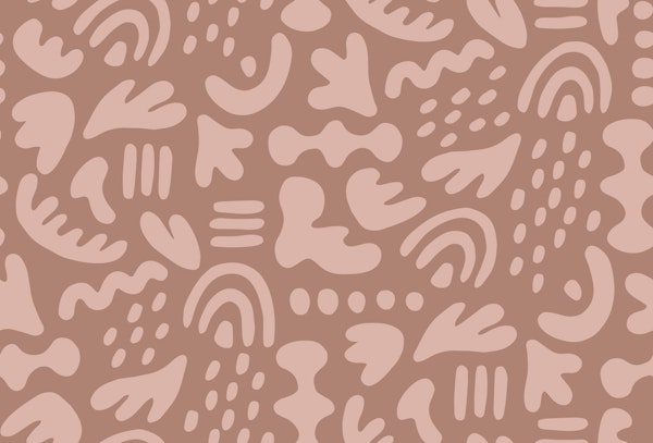 Organic Shapes Mocha Mousse