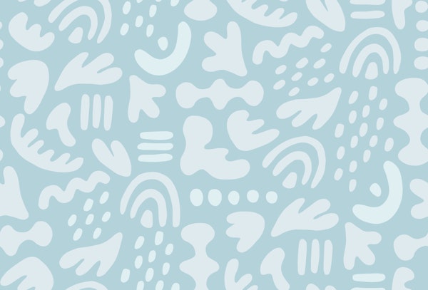 Organic Shapes Light Blue