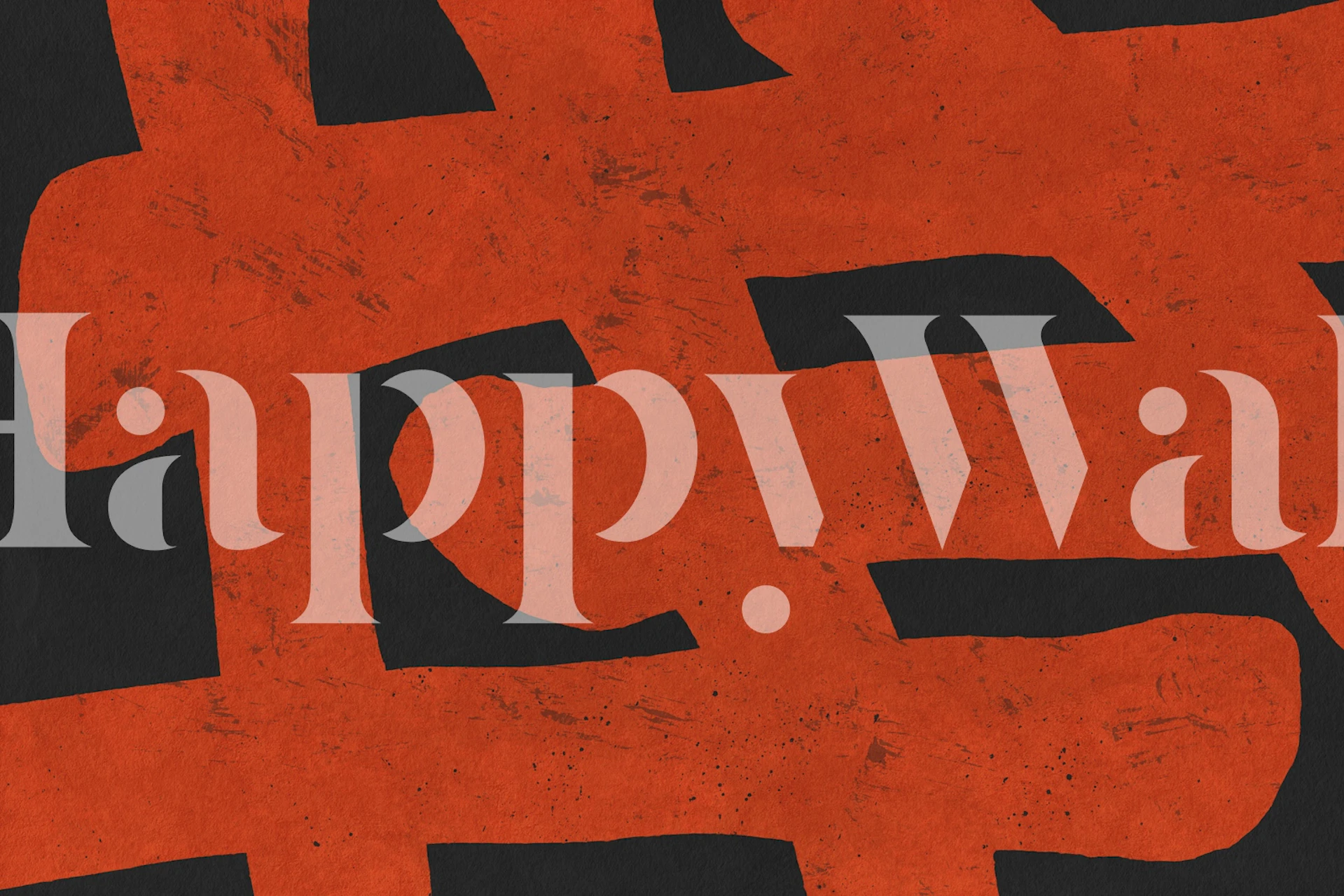 Vibrant Red Brush Strokes papel tapiz en una habitación