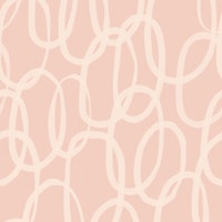 Blush Pink Circles - Interlocking Loops tapete