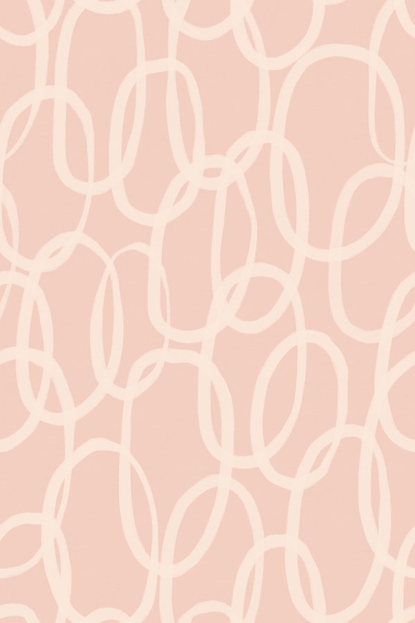 Blush Pink Circles - Interlocking Loops