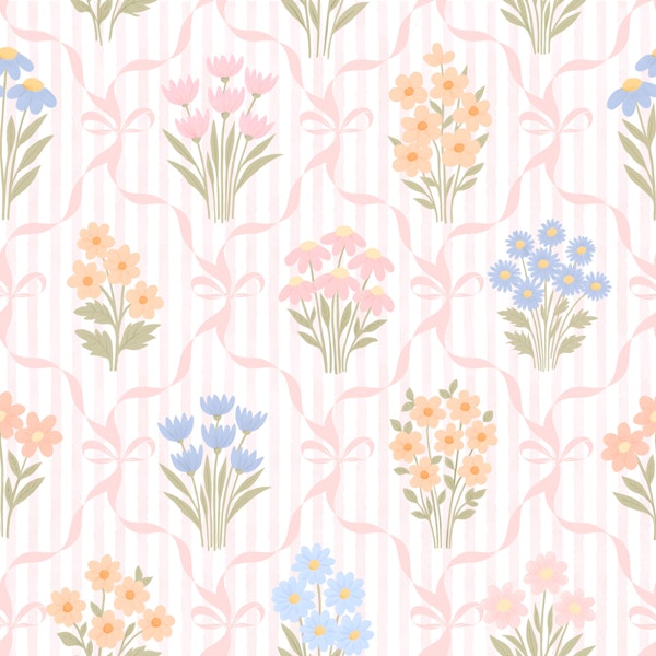 Cottagecore Spring Floral Bouquet