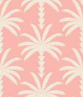 Blush Palm Springs Cute Pink Palms Boho Small behang