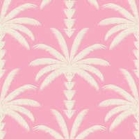 Pink Paradise Palms Boho Pattern Small ταπετσαρία