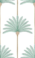 Palm stripes - green and brown - medium tapet