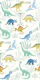 Dinosaurs - green and blue - large