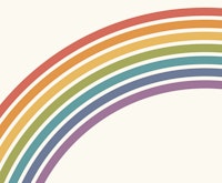 Rainbow Arc Boho Bright papiers peint