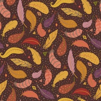 Light as a Feather - autumn brown mustard S wallpaper
