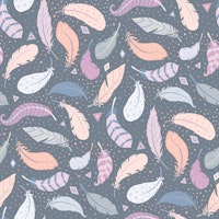 Light as a Feather - pink and grey S wallpaper