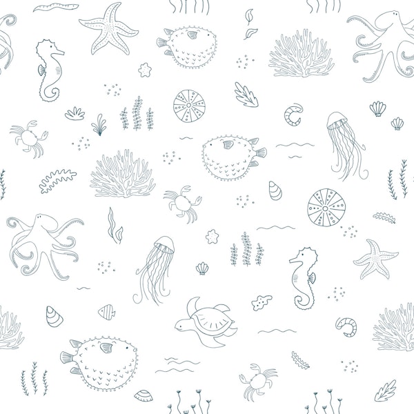 Ocean Life Doodle