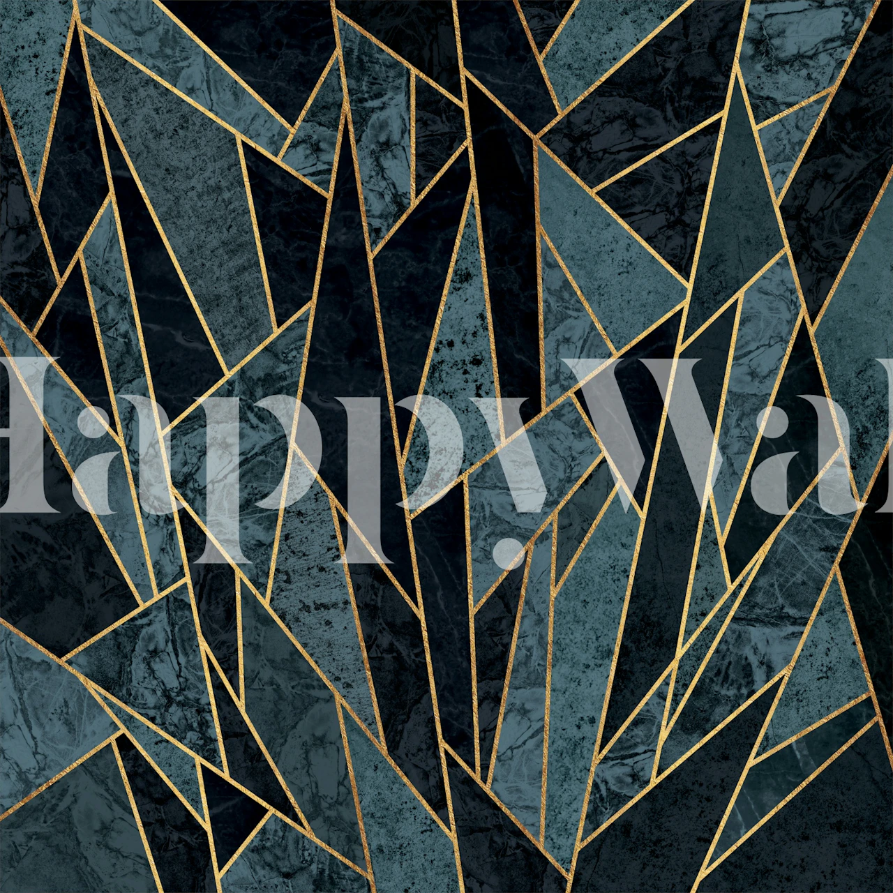 Cracked Nordic Ice Tapete in einem Raum