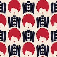Vintage Retro Ladies Silhouettes Red Black papiers peint