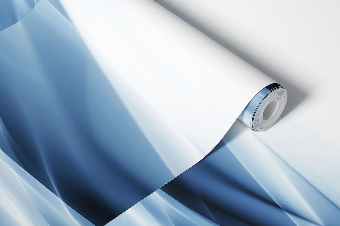 Elegant Blue Waves wallpaper roll