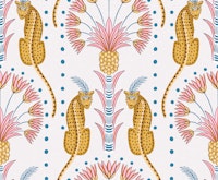 Art Deco Inspired Leopards papel pintado