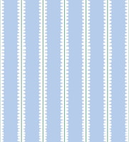 Hand drawn scallop stripes - blue and green wallpaper