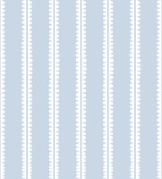 Hand drawn scallop stripes - soft blue tapete