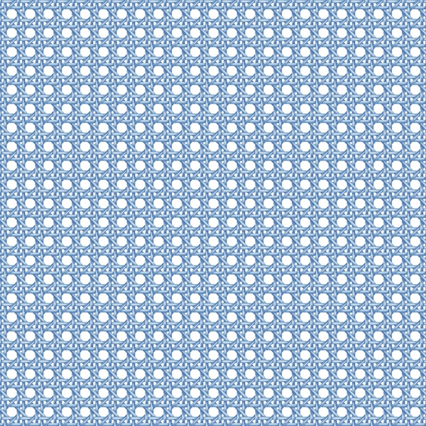 Rattan cane weave - blue